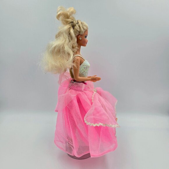 Costume Ball Barbie Blonde 1990 Vintage Mattel 7123 Original Dress Read - Picture 11 of 16